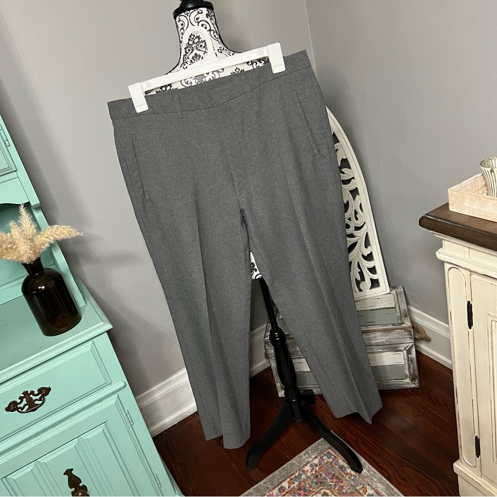 DKNY Gray Dress Pant Trouser Size 36 x 28 Formal Wedding Guest
